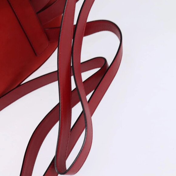Salvatore Ferragamo Vala Backpack Leather Red Gold Auth 145505 main image 11